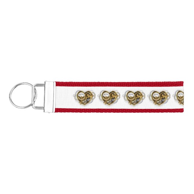 Llavero De Pulsera Corazón de vapor con un manómetro (Llaves lado izquierdo)