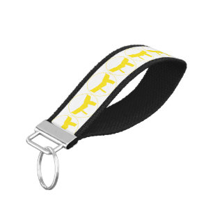 Llavero De Pulsera Correa amarilla de los artes marciales