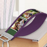 Llavero De Pulsera Crea tu propio Collage de fotos 6 Blanco verde osc<br><div class="desc">Crea tu propia cadena de teclas para muñecas añadiendo tu propio collage de fotos. Elegimos la cadena de teclas moradas para mostrar este diseño, pero puedes elegir cualquiera de los colores que quieras - hay 12 para elegir! Para esta cadena de claves, tus fotos favoritas se mostrarán en un fondo...</div>