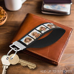 Llavero De Pulsera Crea tu propio Collage de fotos de Instagram 10<br><div class="desc">Utiliza hasta 10 fotos de teléfono cuadrado o selfie para crear un regalo único y personal. Esta cadena de teclas personalizado es una elegante mezcla de negrita en blanco y negro. Con diez fotos cuidadosamente seleccionadas impresas en la superficie exterior, transforma los recuerdos personales en un tocador que se puede...</div>