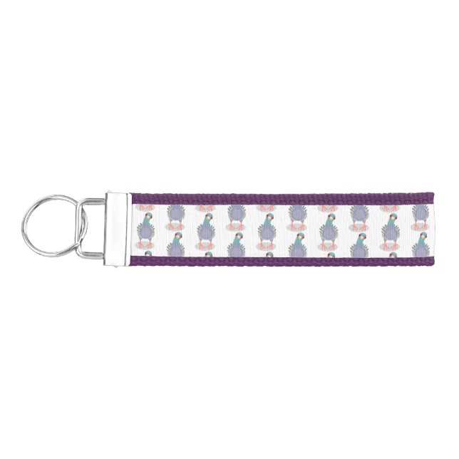 Llavero De Pulsera Curioso ilustracion personalizado de palomas (Llaves lado izquierdo)