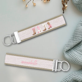 Llavero De Pulsera Cute Coquette Cowgirl Boots personalizado