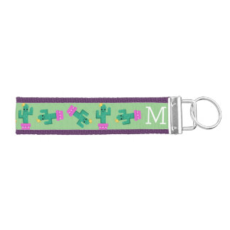 Llavero De Pulsera Cute Kawaii Cactus | Monograma