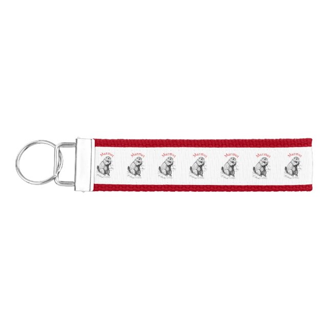 Llavero De Pulsera Cute Marmot Animal Thunder_Cove (Llaves lado izquierdo)
