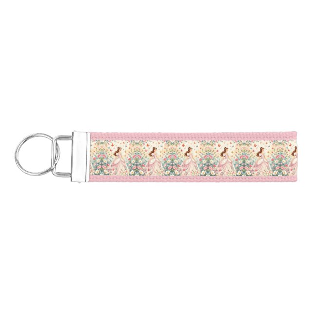 Llavero De Pulsera Cute princess with butterflies (Llaves lado izquierdo)