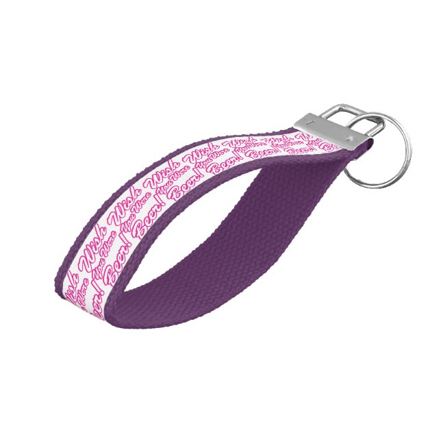 Llavero De Pulsera ¡Desearía Que Fueras Cerveza! (Angulado hacia arriba)