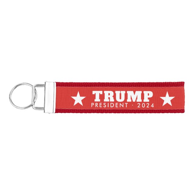 Llavero De Pulsera Donald Trump 2024 - estrellas modernas y rojo (Llaves lado izquierdo)