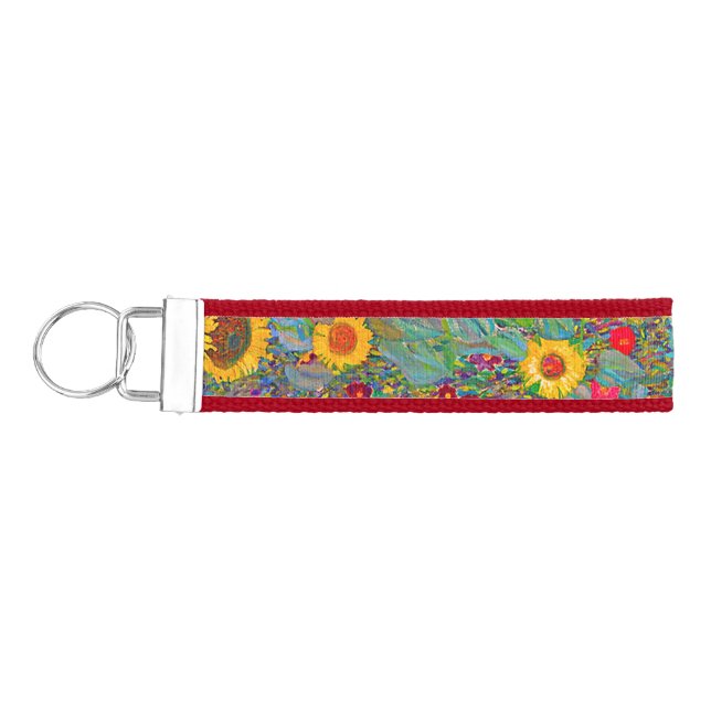 Llavero De Pulsera El jardín de la granja Gustav Klimt con girasoles (Llaves lado izquierdo)