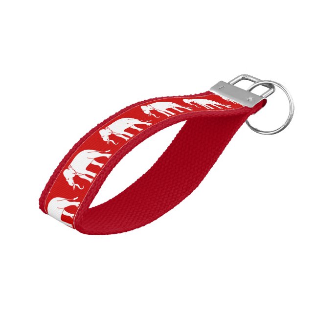 Llavero De Pulsera Elefante siamés (Angulado hacia arriba)