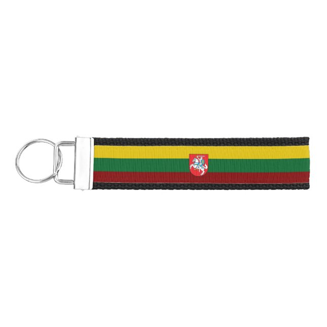 Llavero De Pulsera Escudo de armas de la bandera de Lituania (Llaves lado izquierdo)