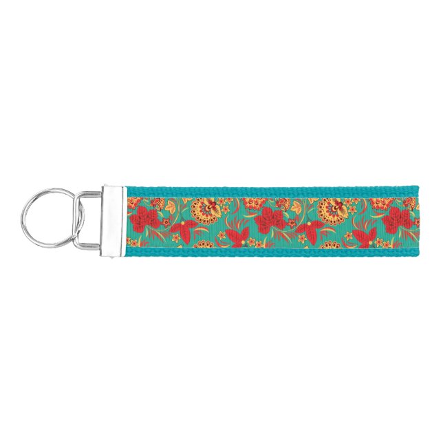 Llavero De Pulsera Estampado de flores 2 (Llaves lado izquierdo)