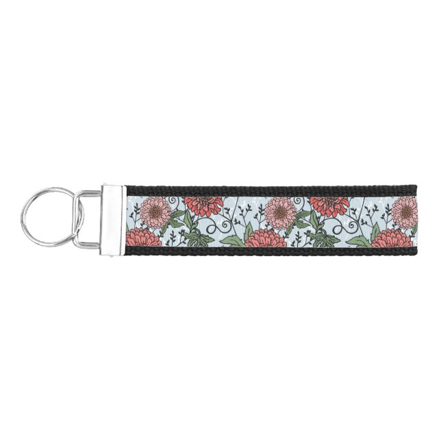 Llavero De Pulsera Estampado de flores 3 (Llaves lado izquierdo)