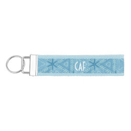 Llavero De Pulsera Flecha azul monogramada personalizada
