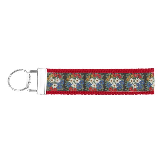 Llavero De Pulsera Flor alpina suiza de Edelweiss (Llaves lado izquierdo)