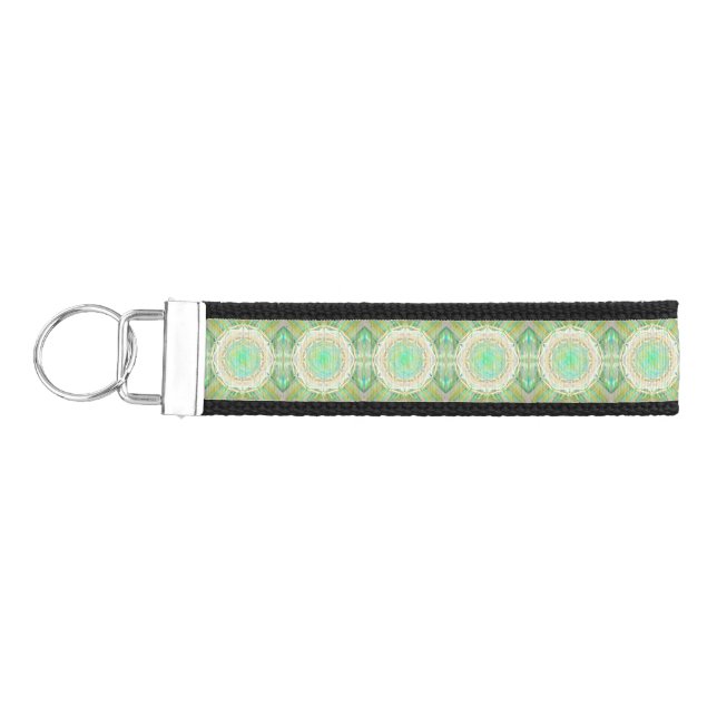 Llavero De Pulsera Flor verde (Llaves lado izquierdo)