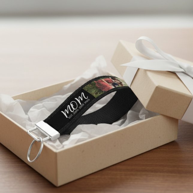 Llavero De Pulsera Foto de texto moderno para mamá (Subido por el creador)