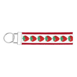 Llavero De Pulsera Fresas