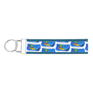 Llavero De Pulsera Funny personalizado de surf con lagarto frito
