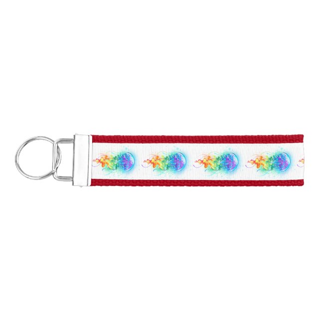 Llavero De Pulsera Gallito arcoiris (Llaves lado izquierdo)