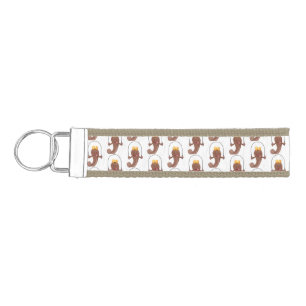 Llavero De Pulsera Gracioso saltando a la personalizado de pescado de