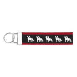 Llavero De Pulsera Great Dane Silhouette