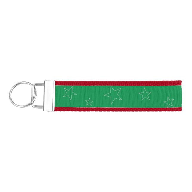 Llavero De Pulsera Green Stars Wrist Strap Keychain (Llaves lado izquierdo)