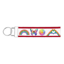 Llavero De Pulsera Grosgrain Pride Keychain