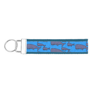 Llavero De Pulsera Ilustracion de ballenas personalizados migratorias
