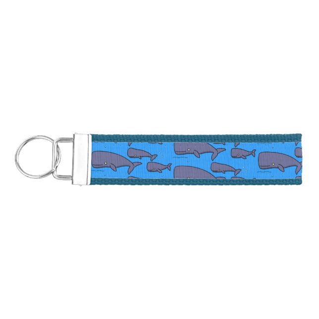 Llavero De Pulsera Ilustracion de ballenas personalizados migratorias (Llaves lado izquierdo)