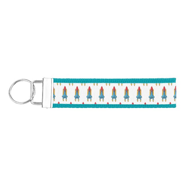 Llavero De Pulsera Ilustracion de personalizado de buques de cohetes (Llaves lado izquierdo)
