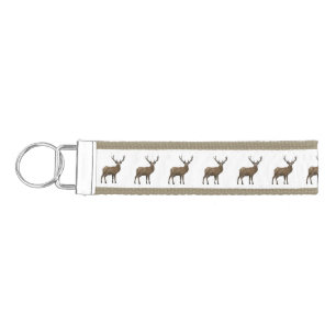 Llavero De Pulsera Ilustracion de personalizado de ciervos