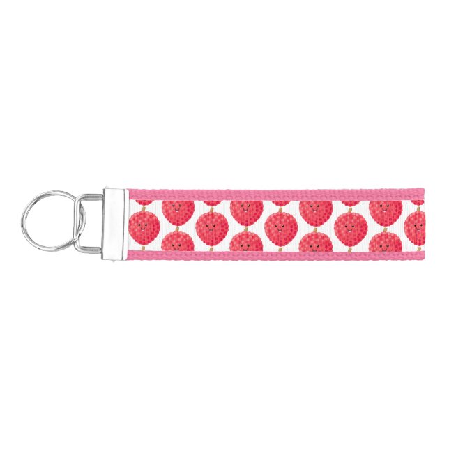 Llavero De Pulsera Ilustracion de personalizado de linché rosado (Llaves lado izquierdo)