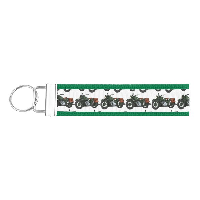 Llavero De Pulsera Ilustracion de personalizado de motocicleta de cru (Llaves lado izquierdo)
