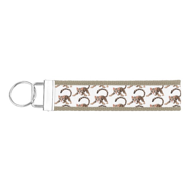Llavero De Pulsera Ilustracion de personalizado de ocelot de Cute (Llaves lado izquierdo)