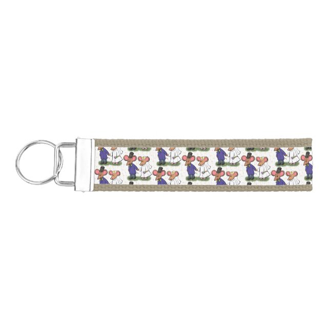 Llavero De Pulsera Ilustracion de personalizado de pareja de ratones (Llaves lado izquierdo)