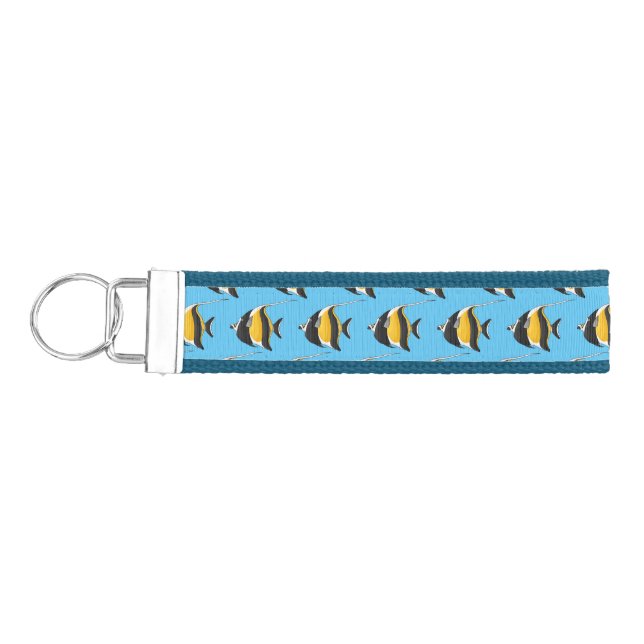 Llavero De Pulsera Ilustracion de personalizado de peces moro (Llaves lado izquierdo)