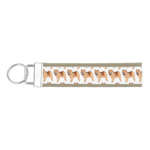Llavero De Pulsera Ilustracion de personalizado de perro Chow Chow