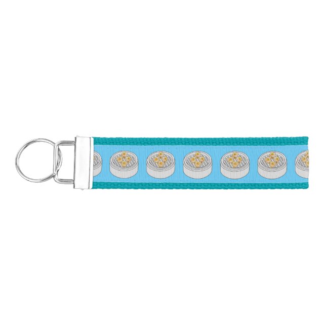 Llavero De Pulsera Ilustracion de Shumai dim sum personalizado (Llaves lado izquierdo)