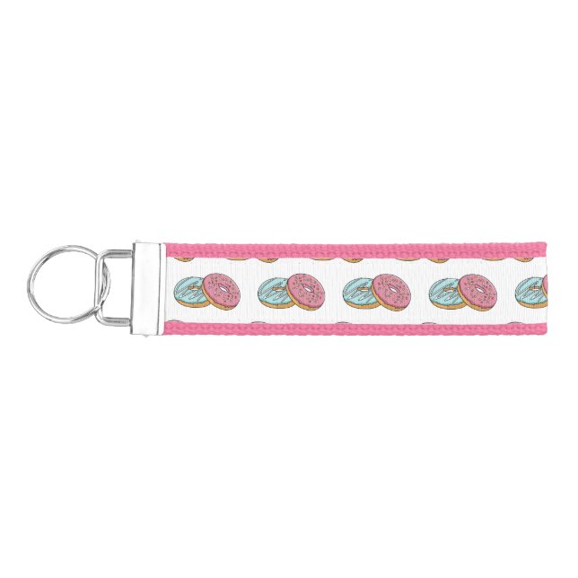 Llavero De Pulsera Ilustracion Donut personalizado (Llaves lado izquierdo)