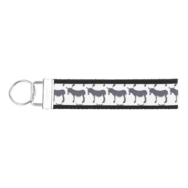 Llavero De Pulsera Ilustracion personalizado de burro (Llaves lado izquierdo)