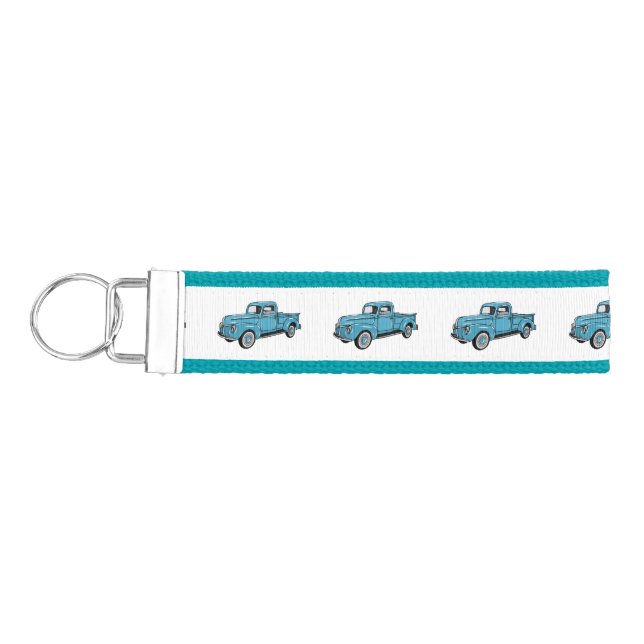 Llavero De Pulsera Ilustracion personalizado de camioneta clásica (Llaves lado izquierdo)