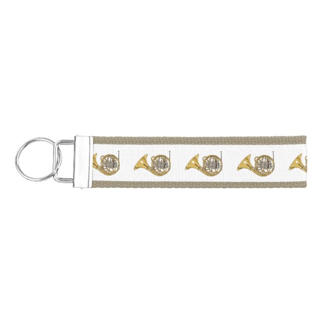 Llavero De Pulsera Ilustracion personalizado de cuerno francés (Llaves lado izquierdo)