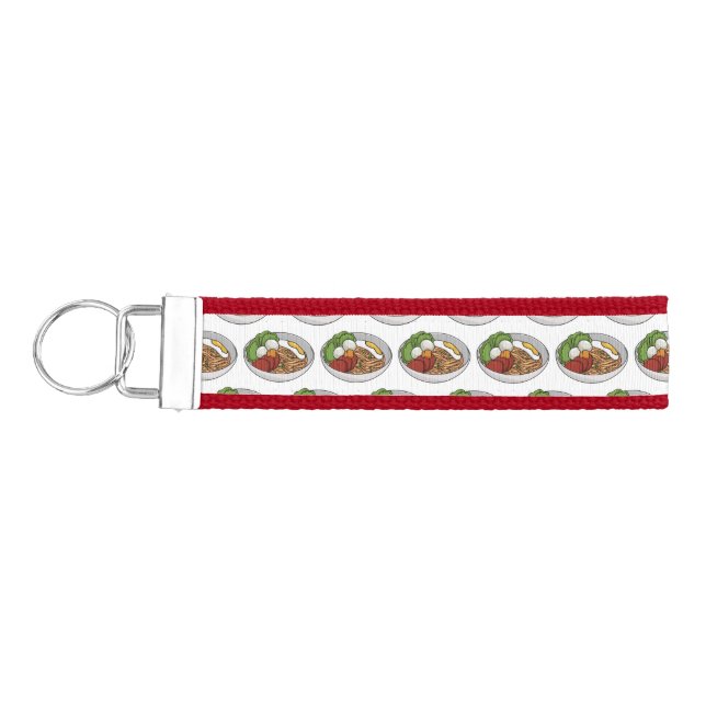 Llavero De Pulsera Ilustracion personalizado de fideos (Llaves lado izquierdo)