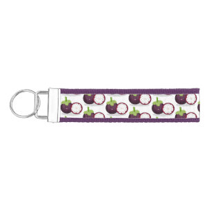 Llavero De Pulsera Ilustracion personalizado de mangostino morado