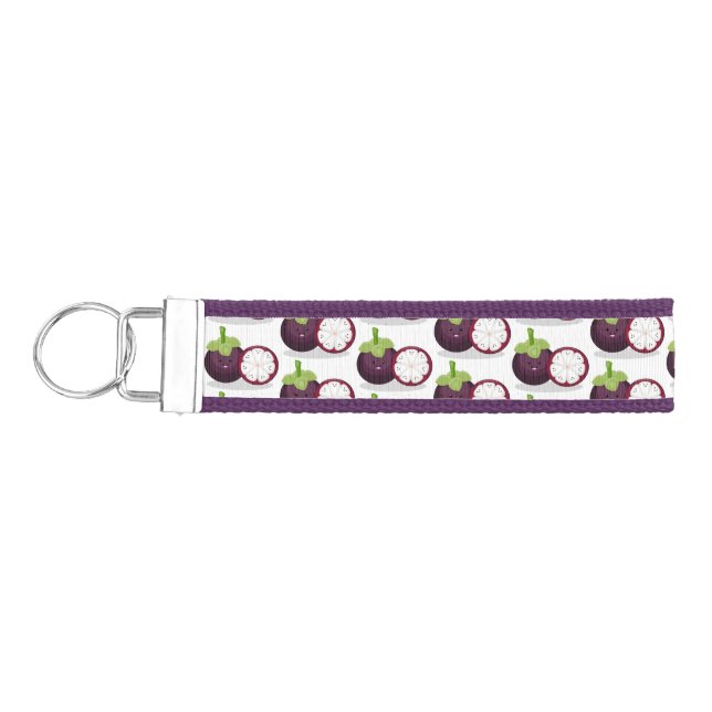 Llavero De Pulsera Ilustracion personalizado de mangostino morado (Llaves lado izquierdo)