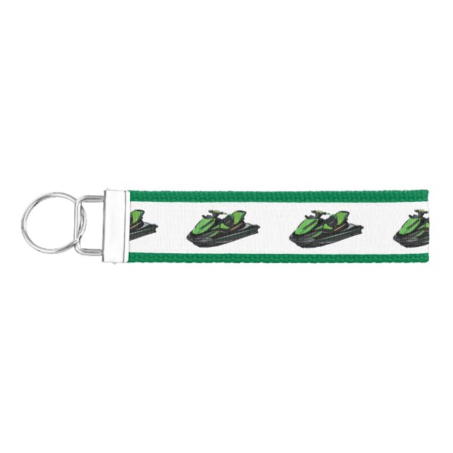 Llavero De Pulsera Ilustracion personalizado de moto acuática (Llaves lado izquierdo)