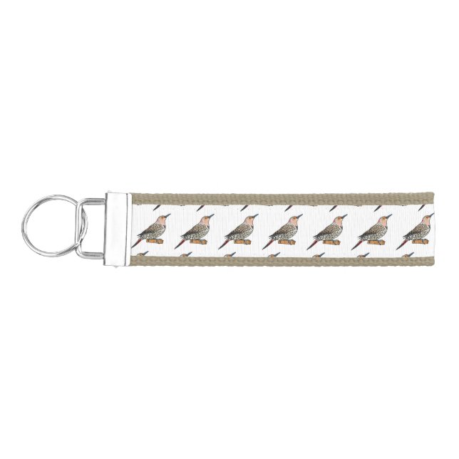 Llavero De Pulsera Ilustracion personalizado de pájaro parpadeante de (Llaves lado izquierdo)