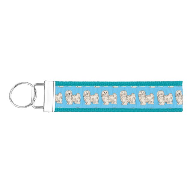 Llavero De Pulsera Ilustracion personalizado de perro de La Habana (Llaves lado izquierdo)