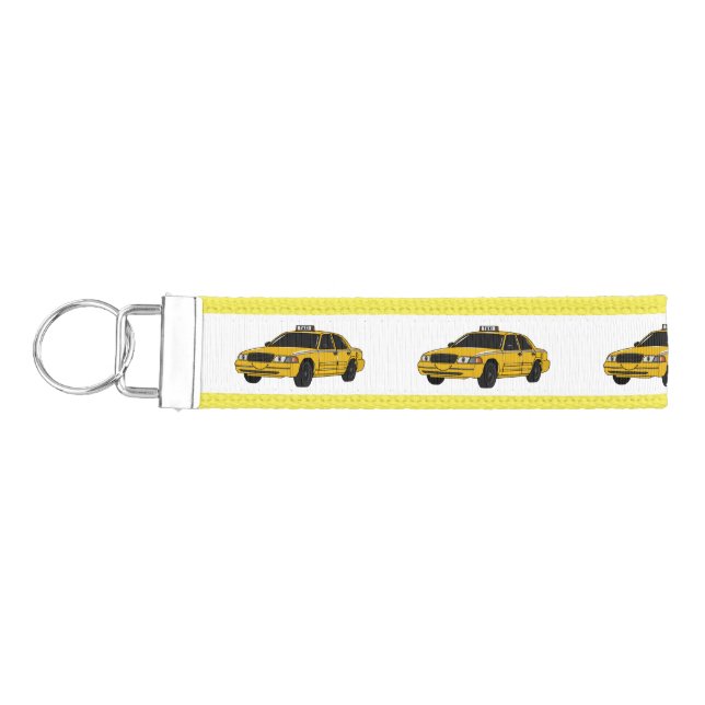 Llavero De Pulsera Ilustracion personalizado de taxi (Llaves lado izquierdo)