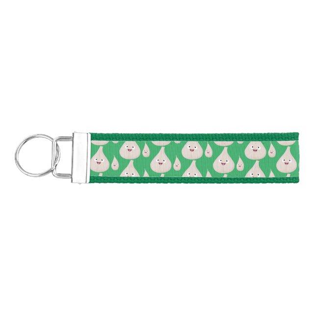 Llavero De Pulsera Ilustracion vegetal de personalizado de ajo dulce (Llaves lado izquierdo)